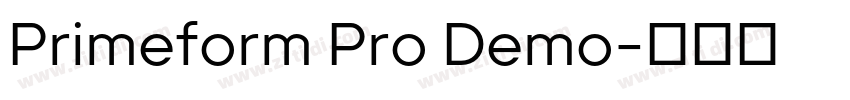 Primeform Pro Demo字体转换